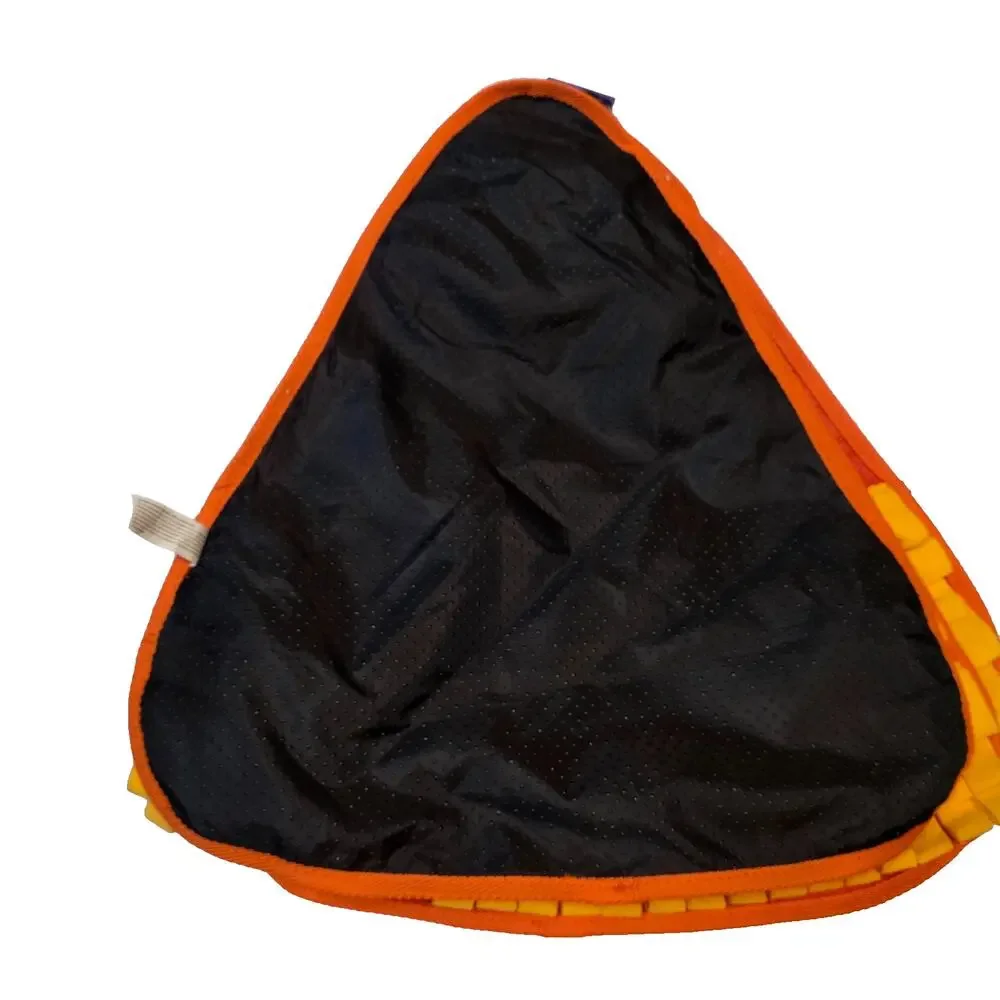 Lot of 3 Halloween Dog Toys Large Crinkle Mat/Blanket Orange Monster Face Meijer